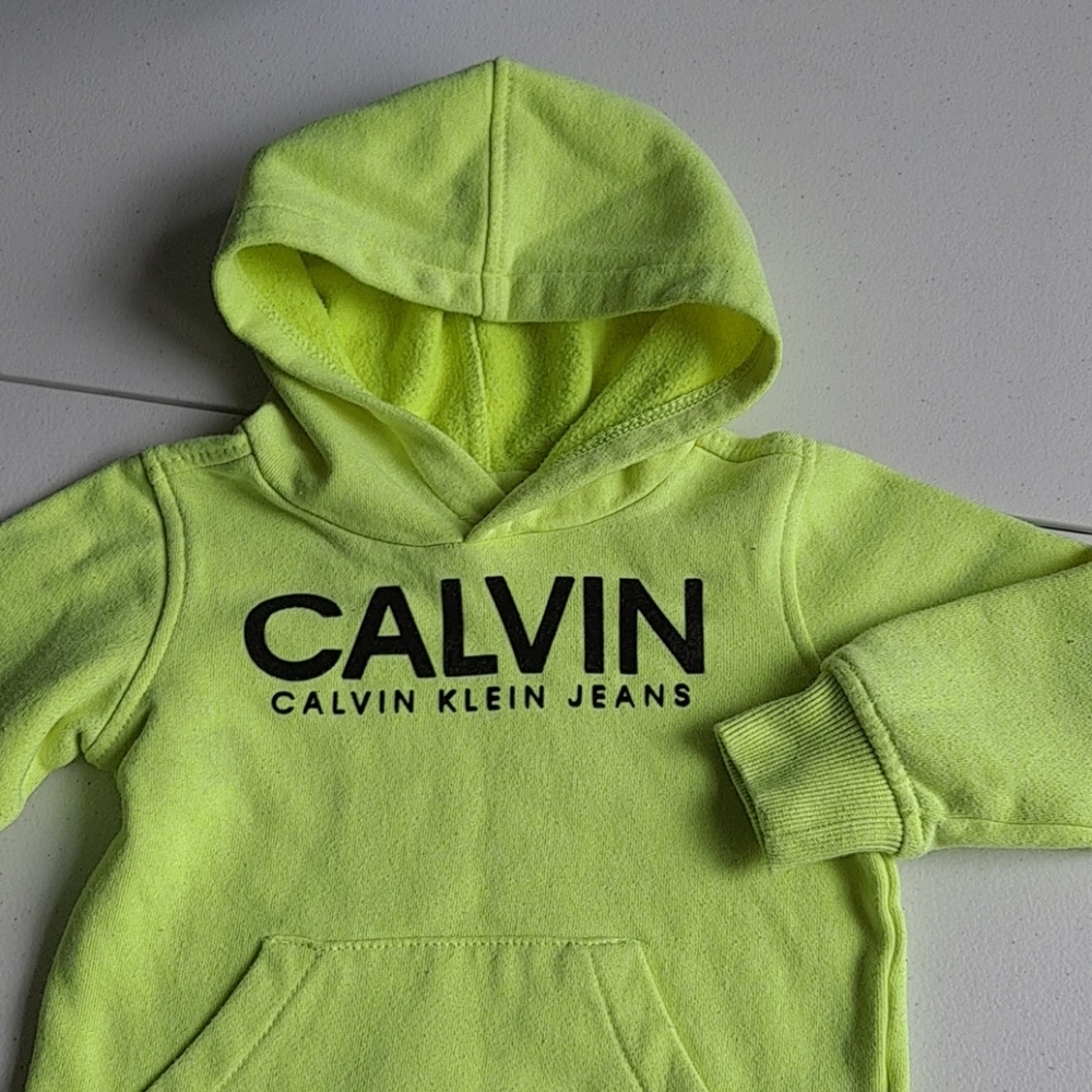 Boys Yellow Calvin Klein Hoodie